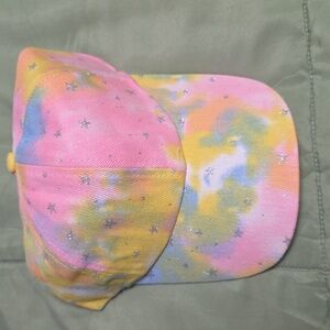 Vibrant Tie-Dye Cap with Star Accents